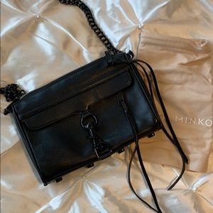 Rebecca Minkoff mini mac black on black